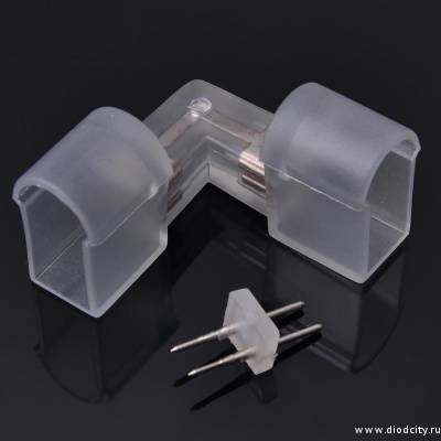 Коннектор L - образный для Леднеон Флекс 16*26