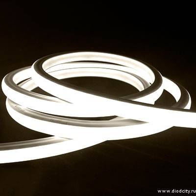 LED Neon Flex с SMD-диодами, 14*28 мм, теплый белый
