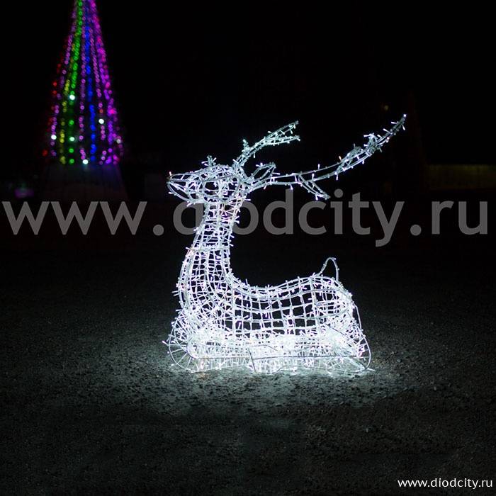 Световая фигура олень «Купидон», высота 1.7 метра