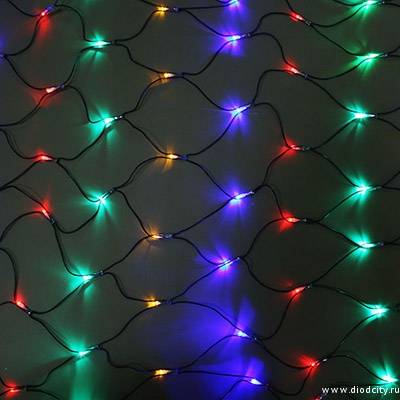 Гирлянда - сеть светодиодная (Нет Лайт)  2 х 1 м, мульти