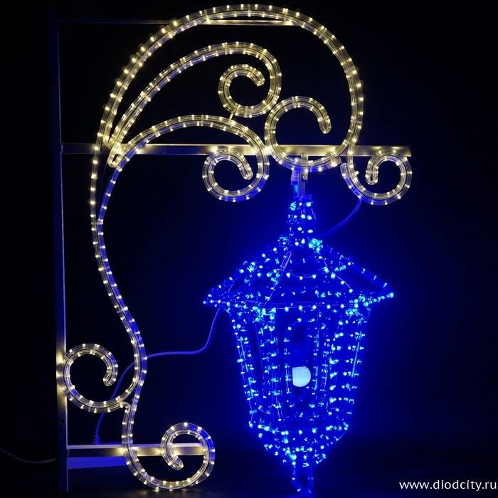 Световая консоль "Старинный фонарь" 100*78*27 см