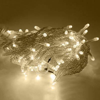 Гирлянда LED Стринг Лайт, длина 20 м, цвет теплый белый