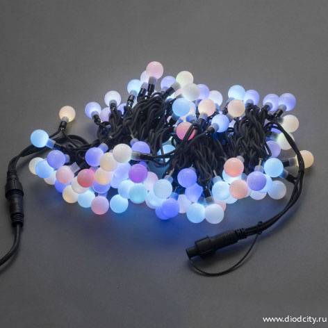 Гирлянда "Мультишарики", длина 10 м,D - 25 мм, мульти