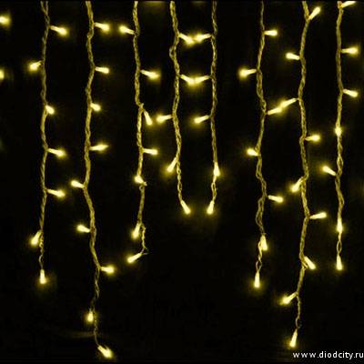 Гирлянда - бахрома 5 х 0.7м, желтые диоды