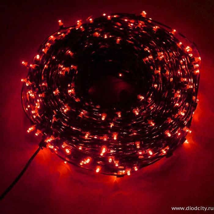 Гирлянда  "Клип Лайт", красные  диоды