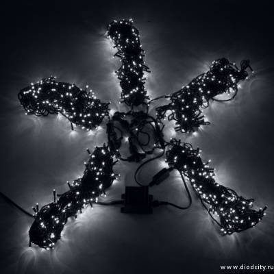 Гирлянда "Клип Лайт Спайдер" 5 нитей по 20 м, белые  диоды
