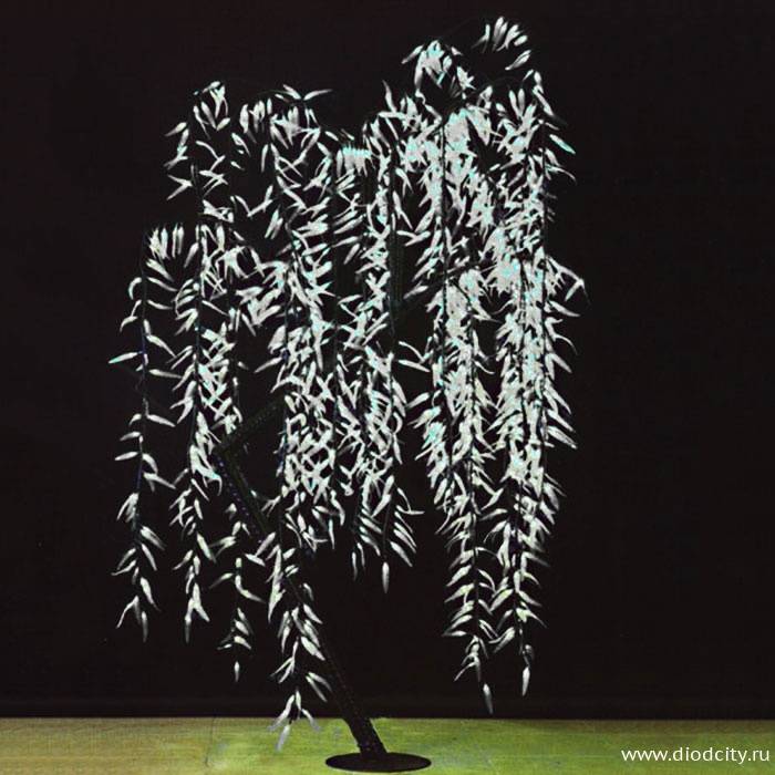 Светодиодная "Ива плакучая" 3 х 1.5м, белая, 220/24В