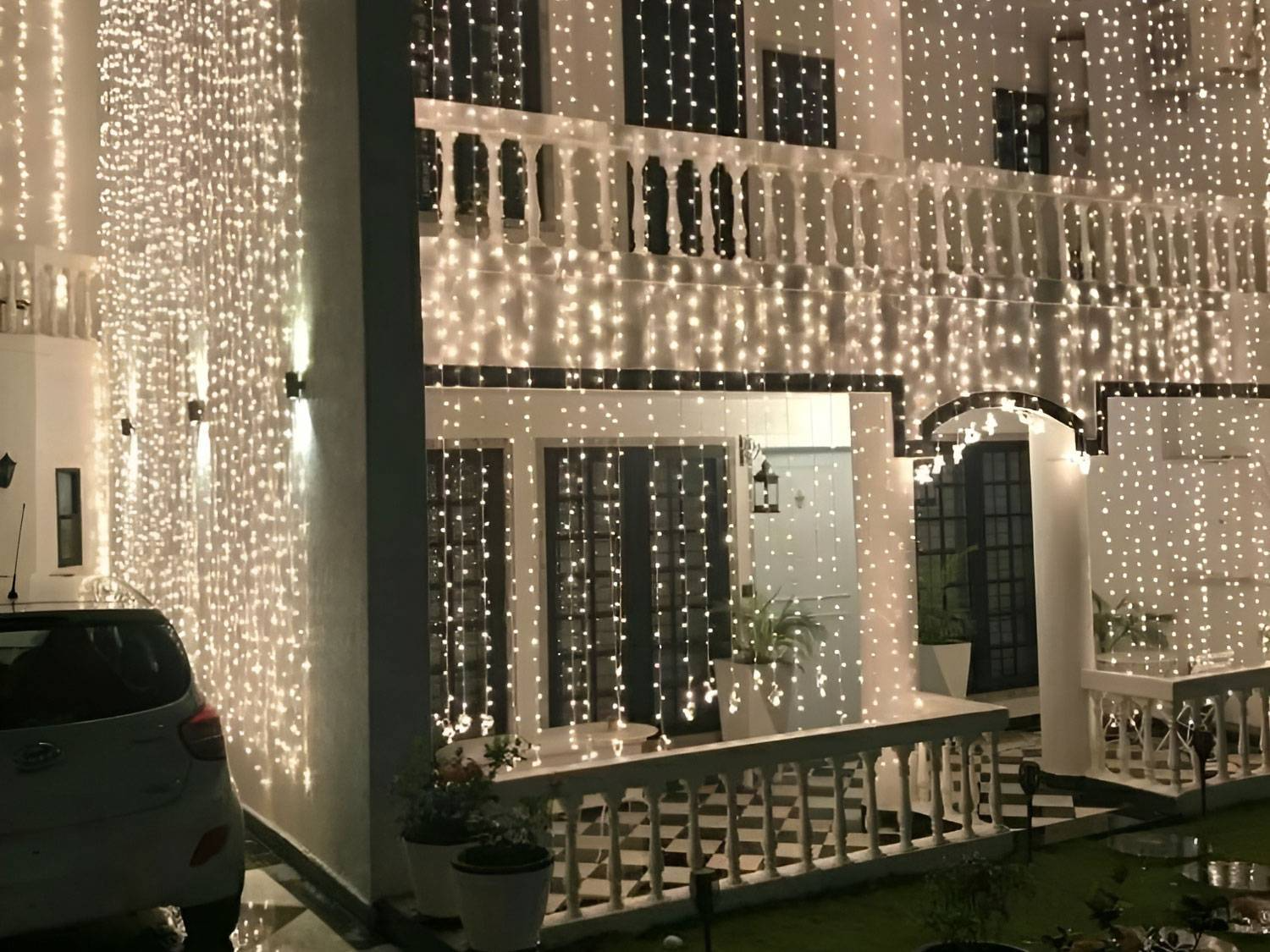 Уличная гирлянда падающий дождь для дома и сада Уличная гирлянда падающий дождь для дома и сада