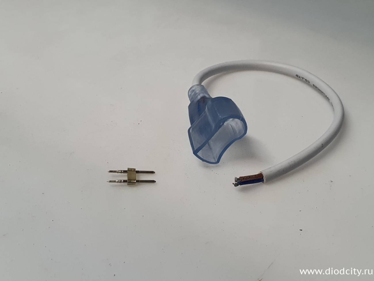 30 см силовой шнур для подключения неона BIG SIZE 12х25мм-24V