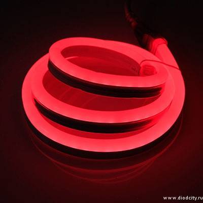 Гибкий неон Led Neon Flex Mini 8x18 мм красный
