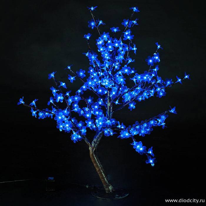 Светодиодный вишневый куст, синий