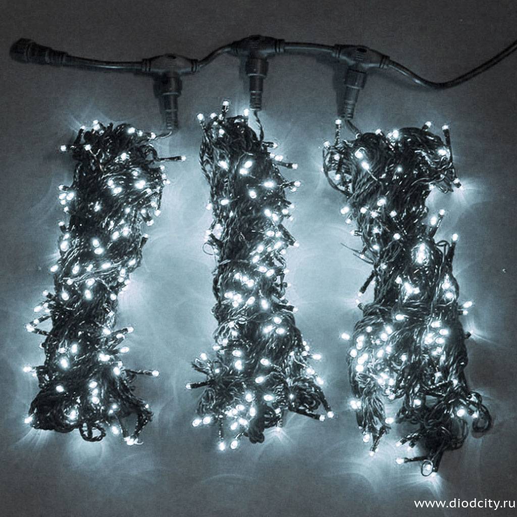 Гирлянда "Клип Лайт Спайдер" 3х20 м, белые диоды, мерцающая