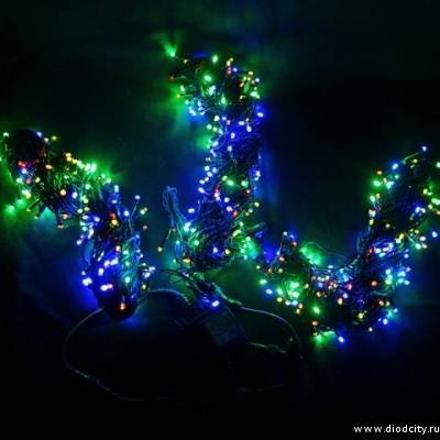 Гирлянда "Клип Лайт Спайдер" 3 нити по 20 м, мульти  диоды