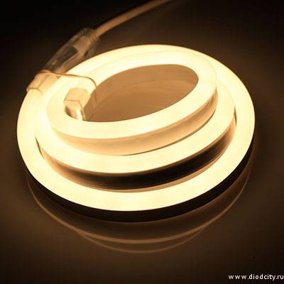 Гибкий неон Led Neon Flex Mini 8x18 мм теплый белый