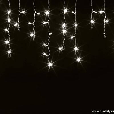 Гирлянда - бахрома   3 х 0.5м, теплые белые диоды