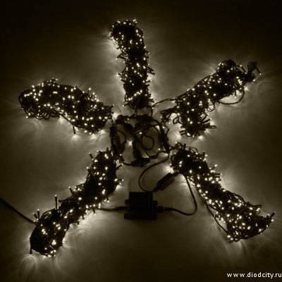 Гирлянда "Клип Лайт Спайдер" 5х20 м, теплый белый,мерцающая