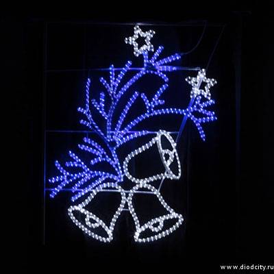 Световая консоль "Колокольчики на ветке" 122 * 150 см