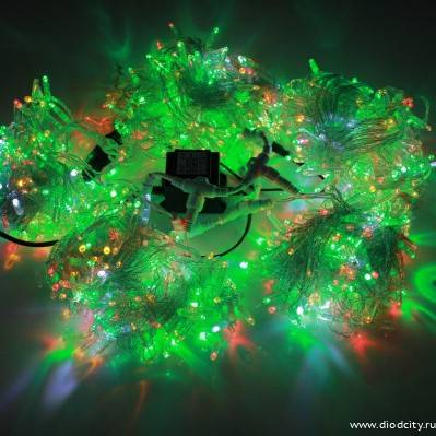 Гирлянда "Клип Лайт Спайдер" 5 нитей по 20 м.,мульти диоды, мерцающая