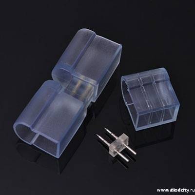 Прямой коннектор для неона DC-220V-2835-120P-big si