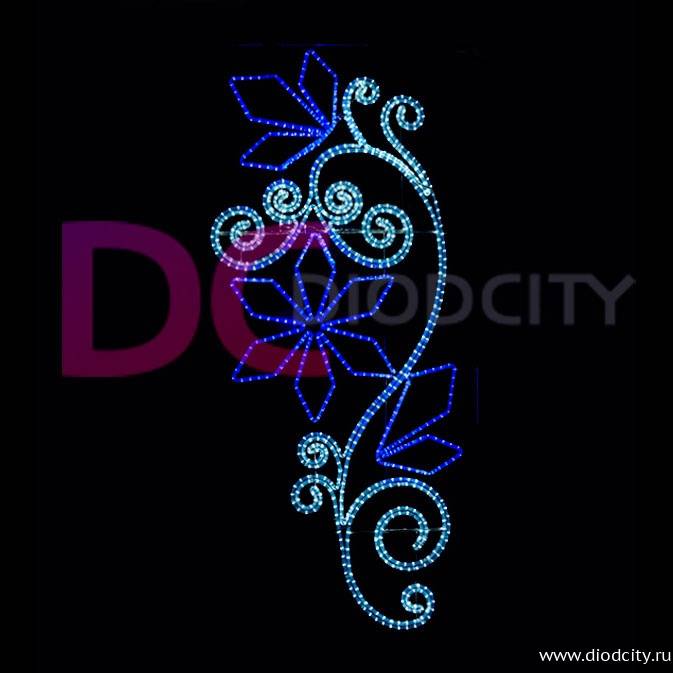 Светодиодная консоль "Русские самоцветы", 200х100 см