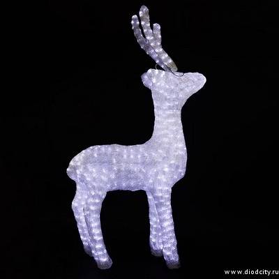 Световая акриловая фигура "Олень стоит"  120 см