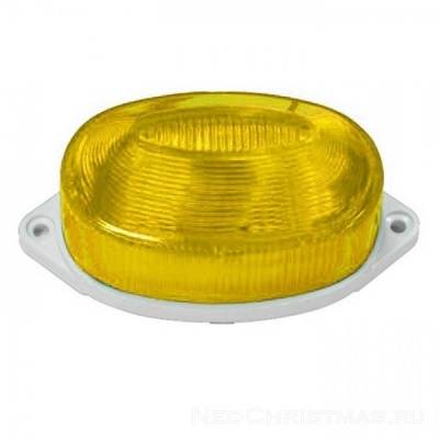 Строб лампа ксеноновая  накладная,  желтая