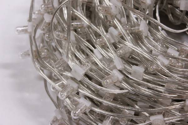 Гирлянда на деревья Клип Лайт мерцающий, 100 м, мульти (белый flash)