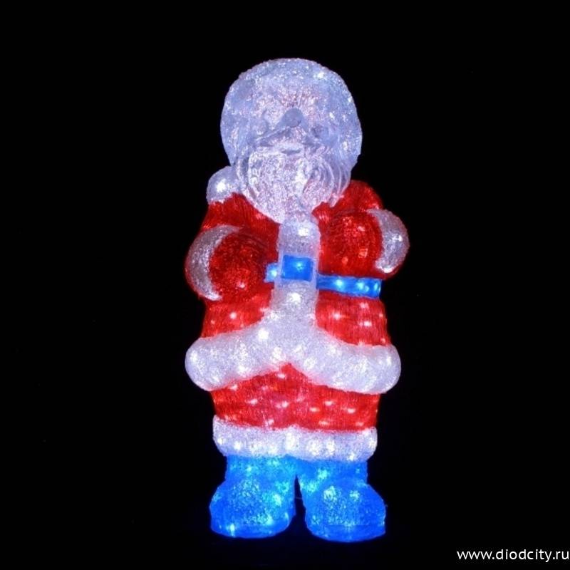 Световая акриловая фигура "Мини Санта" 66х30 см