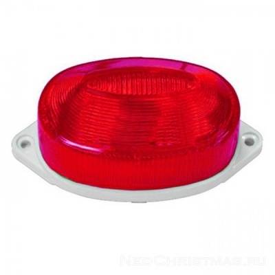 Строб лампа ксеноновая  накладная,  красная