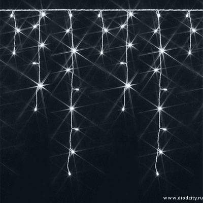 Гирлянда - бахрома  4 х 0.9м, белые диоды