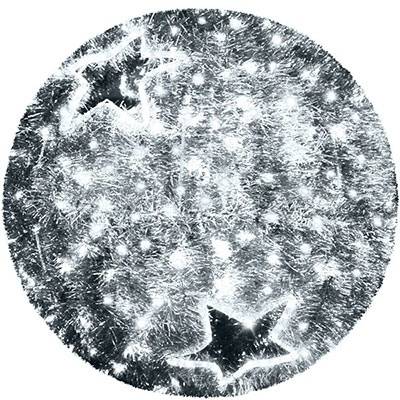 Обьемная фигура "Шар пушистый" 60 см, белый