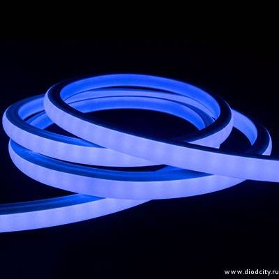 LED Neon Flex с SMD-диодами, 14*28 мм, синий