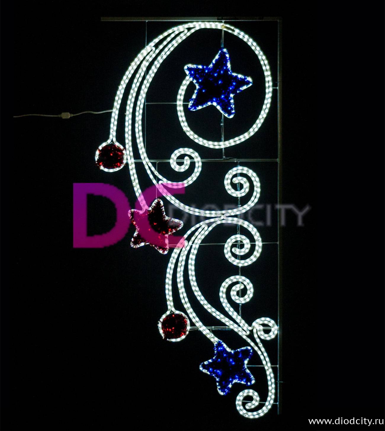 Светодиодная консоль "Звездный виток" 200х93 см