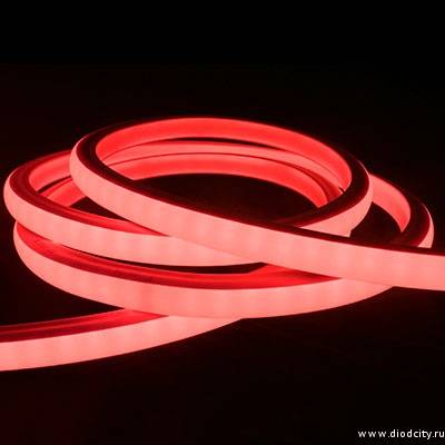 LED Neon Flex с SMD-диодами, 14*28 мм, красный
