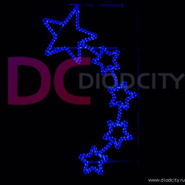 Световая консоль "5 звезд" 85*150 см, синий