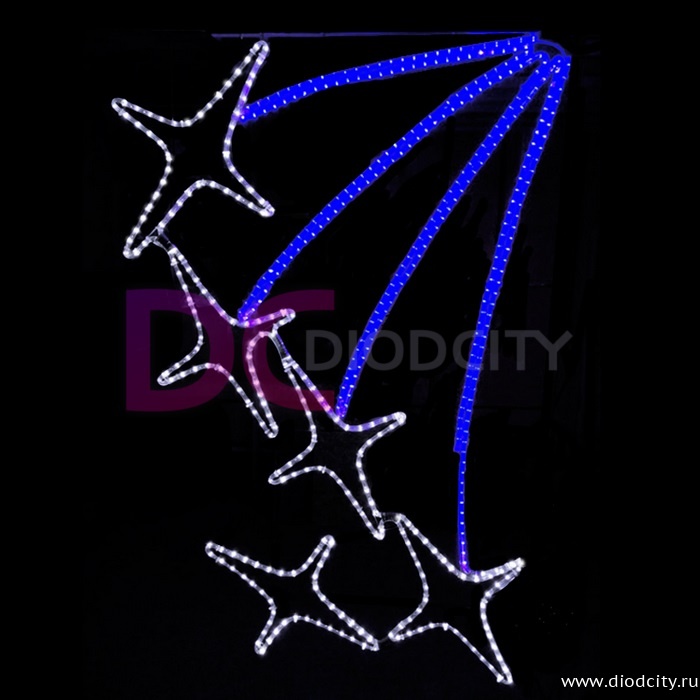 Светодиодная консоль "Звездная россыпь", 170х108 см