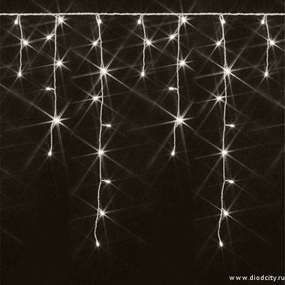 Гирлянда - бахрома  5 х 0.7м,  теплые белые диоды, мерцающая