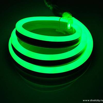 Гибкий неон Led Neon Flex Mini 8x18 мм зеленый