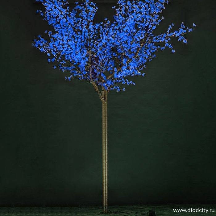 Светодиодное дерево"Сакура" 3.6 х 3.0м, синие