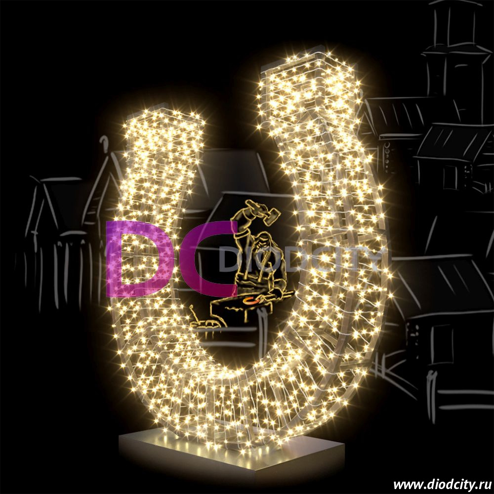 Гирлянда-нить Стринг Лайт, мерцающая, 10м, провод прозрачный, цвет теплый белый