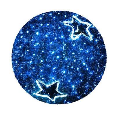 Обьемная фигура "Шар пушистый" 40 см, синий