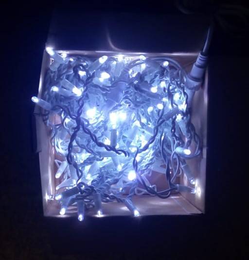 Гирлянда - бахрома  4.8 х 0.6м, белые диоды