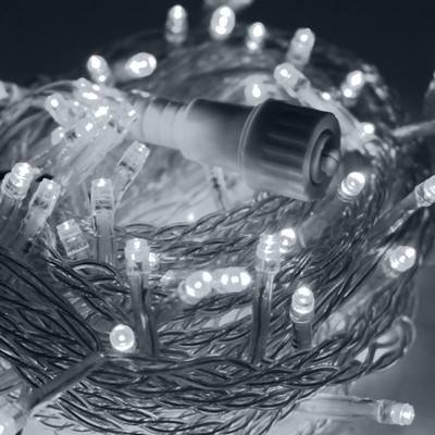 Гирлянда LED Стринг Лайт, длина 10 м, цвет белый