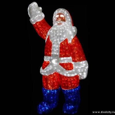Световая акриловая фигура "Санта Клаус"  120 см