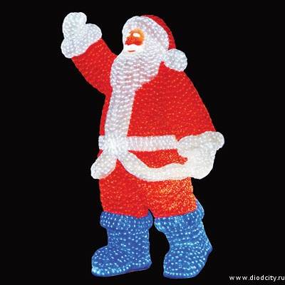 Световая акриловая фигура "Санта Клаус"  210 см