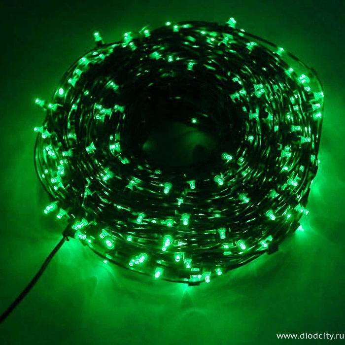 Гирлянда  "Клип Лайт", зеленые  диоды