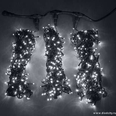 Гирлянда "Клип Лайт Спайдер" 3 нити по 20 м, белые  диоды