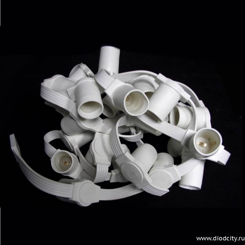 Светодиодная гирлянда Белт Лайт, 5 жил, шаг 15см, бухта 50м, IP65, патрон белый