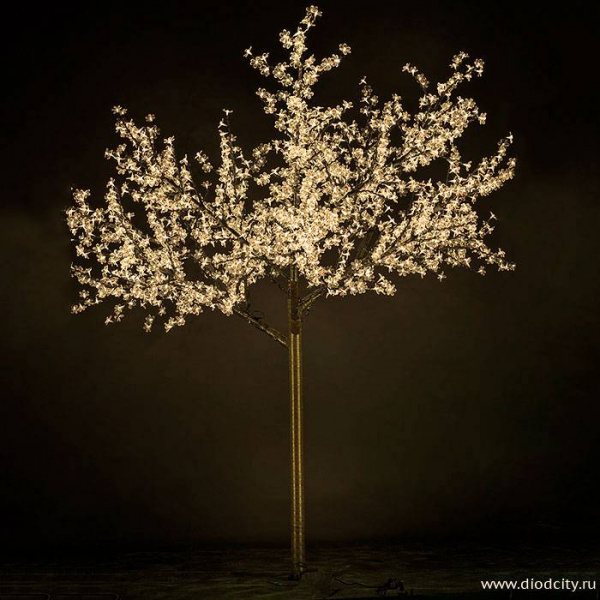 Светодиодное дерево"Сакура" 2.5 х 2.0м, теплое белое