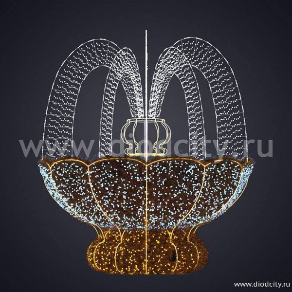 Световой фонтан «Классик», 5 лучей